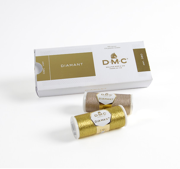 METALLIC EMBROIDERY THREAD "DIAMANT" BOX